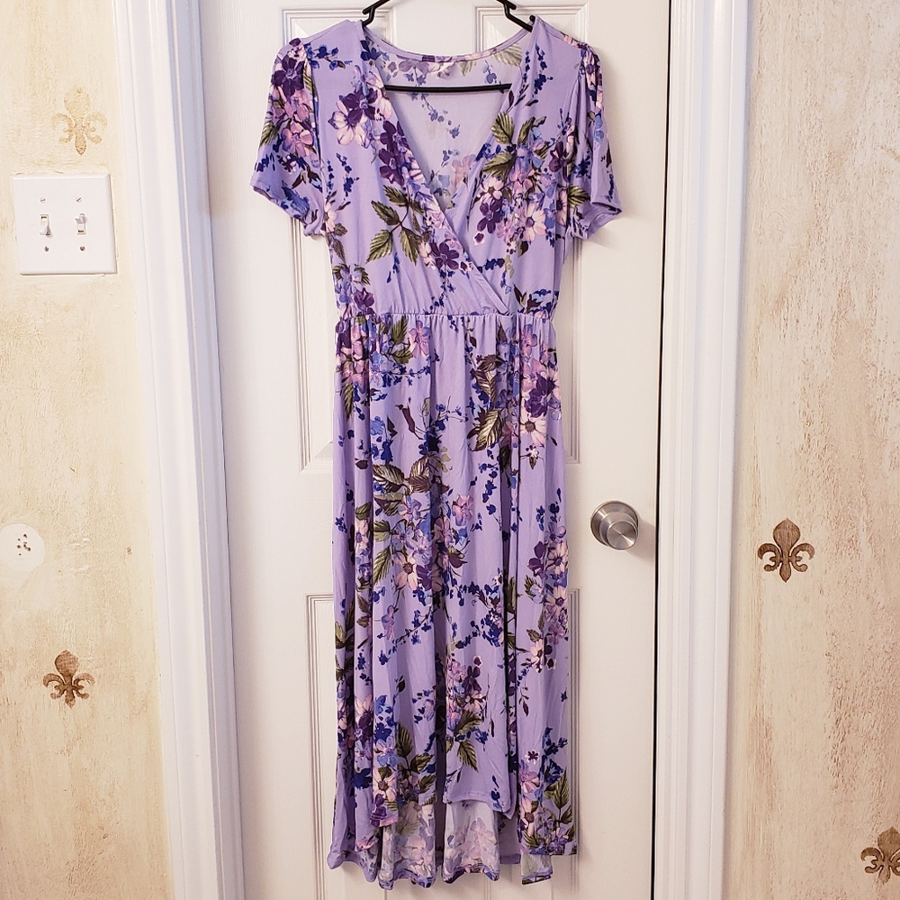 Purple Highlow Maternity dress Large